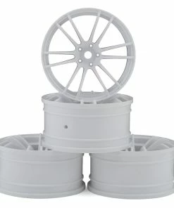 MST TSP Wheel Set (White) (4) (5mm Offset) W/12mm Hex
