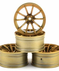 MST GTR Wheel Set (Gold) (4) (9mm Offset) W/12mm Hex