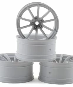 MST GTR Wheel Set (White) (4) (9mm Offset) W/12mm Hex