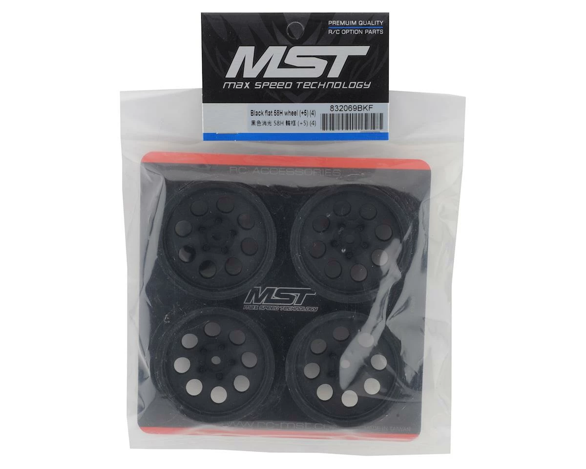MST 58H 1.9" Crawler Wheel (Flat Black) (4) (+5) - Image 3