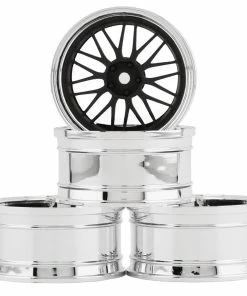 MST Wheel Set (Flat Black) (4) (Offset Changeable) W/12mm Hex