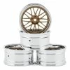 MST S-GD LM 21 Wheel Set (Gold) (4) (Offset Changeable) W/12mm Hex