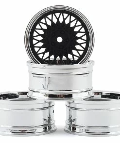 MST 501 Wheel Set (Flat Black) (4) (Offset Changeable) W/12mm Hex