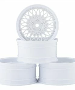 MST 501 Wheel Set (White) (4) (Offset Changeable) W/12mm Hex