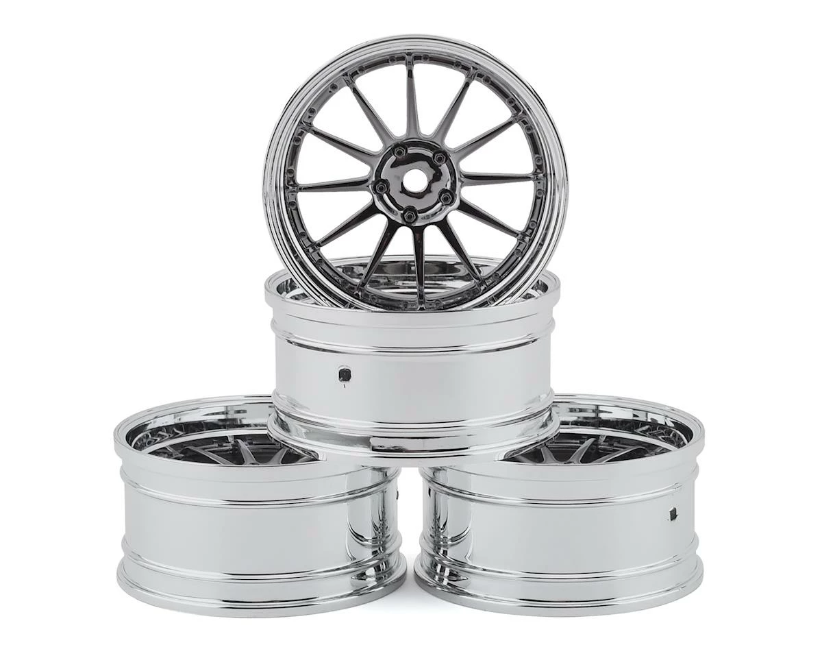 MST S-GD 21 Wheel Set (Silver/Black) (4) (Offset Changeable) W/12mm Hex