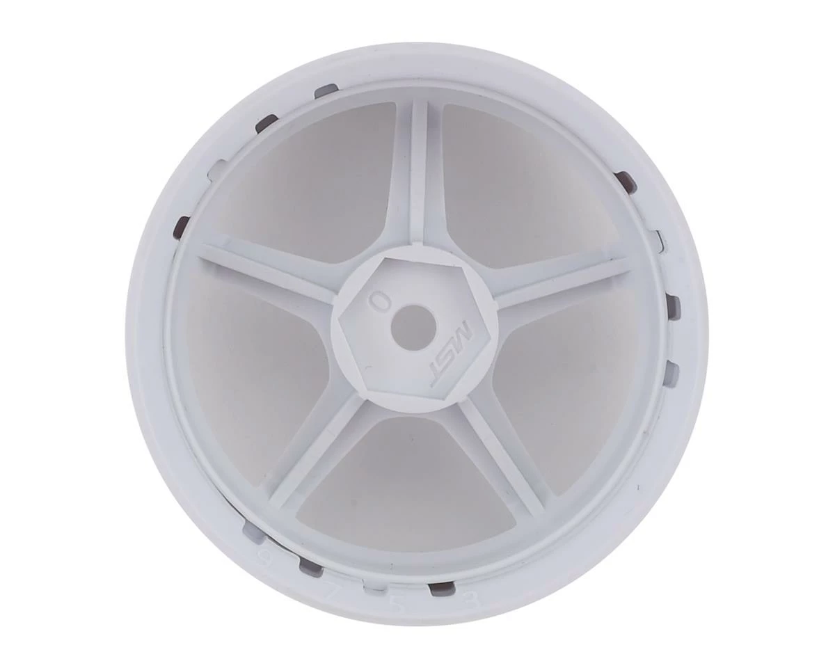 MST GT Wheel Set (White/White) (4) (Offset Changeable) W/12mm Hex - Image 2