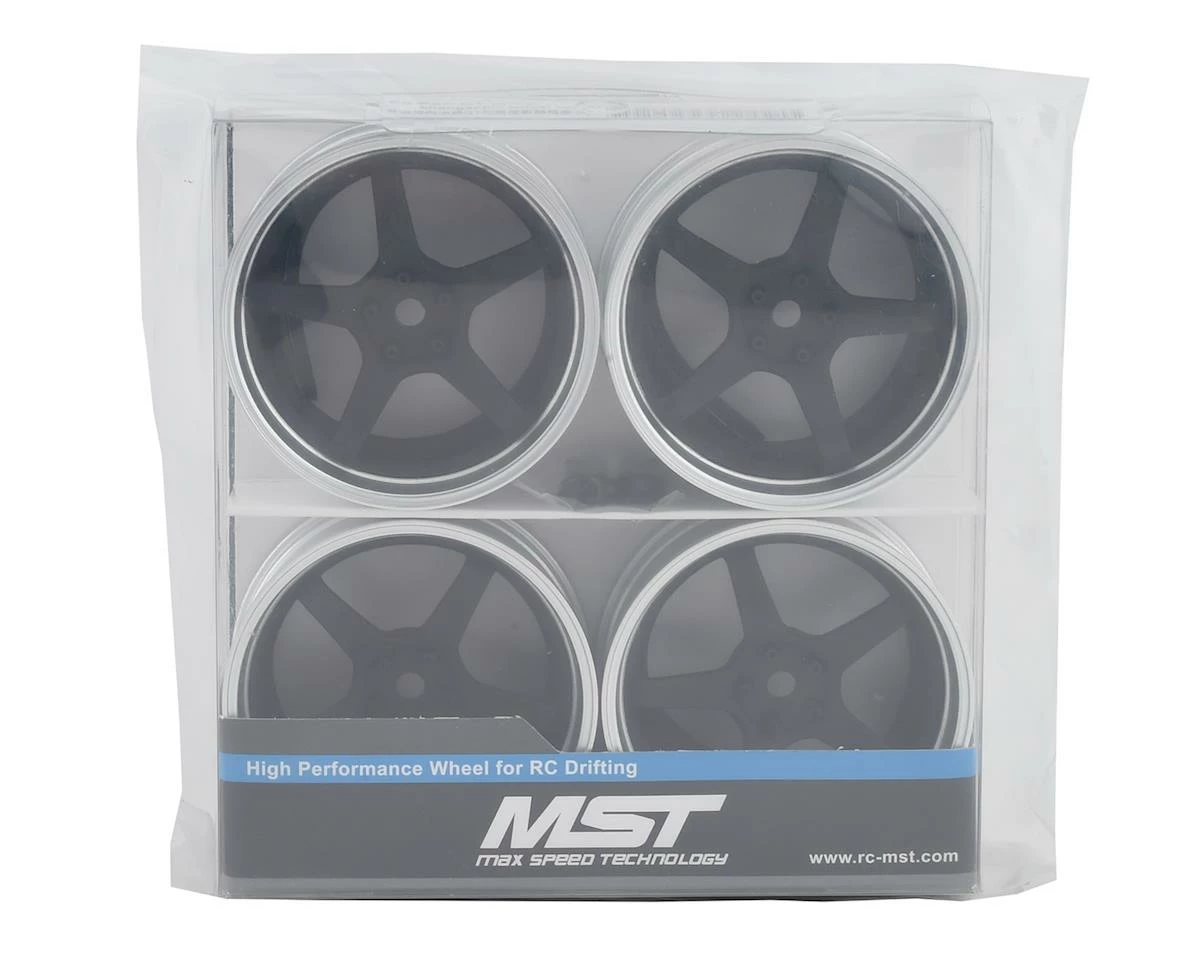 MST GT Wheel Set (Matte Silver/Black) (4) (Offset Changeable) W/12mm Hex - Image 4