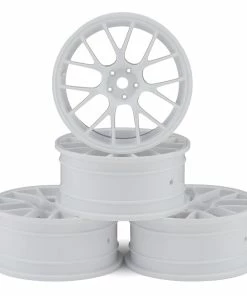 MST 24mm RE Wheel (White) (4) (0mm Offset) W/12mm Hex