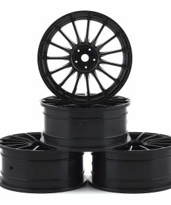 MST 24mm LM Wheel (Black) (4) (0mm Offset) W/12mm Hex