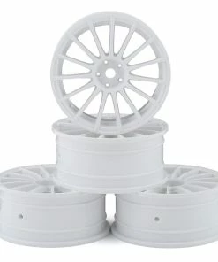 MST 24mm LM Wheel (White) (4) (0mm Offset) W/12mm Hex