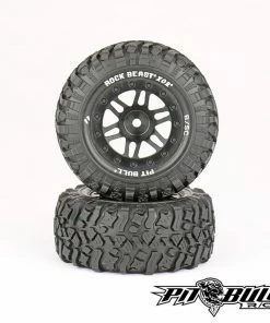 Pit Bull Tires Rock Beast XOR 2.2/3.0 Premounted Short Course Tires (2) (Basher) W/12mm Hex