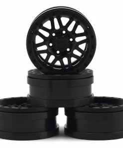 Pit Bull Tires Raceline Ryno 1.9" Aluminum Beadlock Wheels (Black) (4) W/12mm Hex