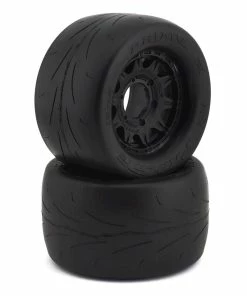 PRO-LINE Prime 2.8" Pre-Mounted W/Raid Rear Wheels (2) (Black) (M2) W/Removable 12mm Hex