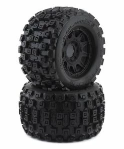 PRO-LINE Badlands MX38 3.8" Tire W/Raid 8x32 Wheels (Black) (2) (M2) W/Removable Hex