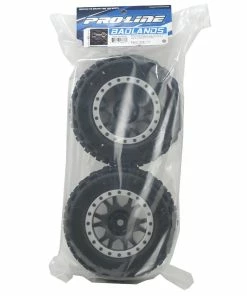 PRO-LINE X-Maxx Badlands MX43 Pro-Loc Pre-Mounted All Terrain Tires (MX43) W/Impulse Pro-Loc Wheels (Black) (2) -FireBrand RC Sales pro10131 13 2