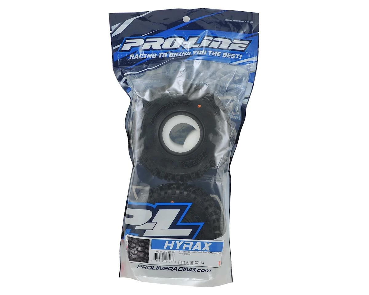 PRO-LINE Hyrax 2.2" Rock Terrain Crawler Tires W/Memory Foam (2) (G8) - Image 2