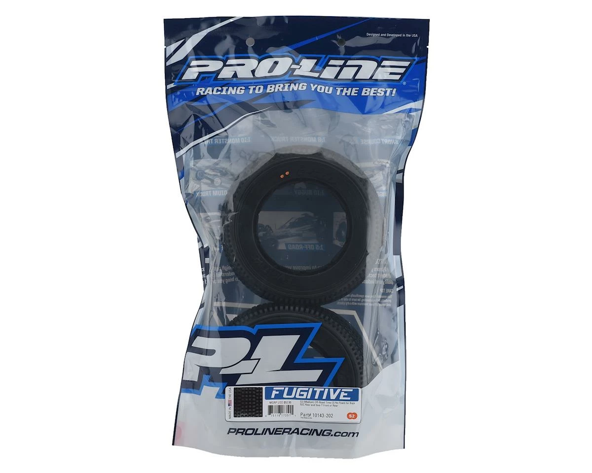 PRO-LINE Fugitive 1/5 Short Course Truck Tires (2) (No Foams) (S2) - Image 2
