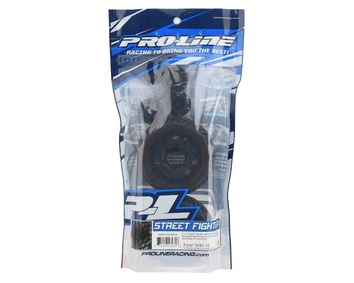 PRO-LINE Street Fighter LP 2.8" Tires W/Raid Rear Wheels (2) (Black) (M2) W/12mm Removable Hex - Image 4
