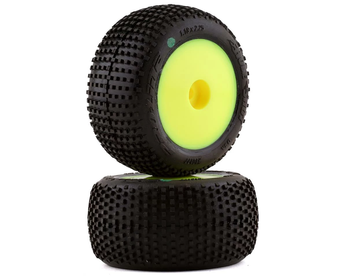 PRO-LINE Mini-T 2.0 Hole Shot Pre-Mounted Tires (Yellow) (2) (M3)