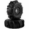 PRO-LINE Dumont Paddle 2.2/3.0 Pre-Mounted Tires W/Raid Wheels (Black) (2) (Z3) W/12mm Removable Hex