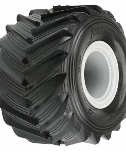 PRO-LINE Demolisher 2.6/3.5" Pre-Mounted Monster Truck Tires (Grey) (2) W/12mm Removable Hex