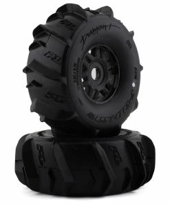 PRO-LINE Dumont Paddle SC 2.2/3.0 Pre-Mounted Tires W/Mojave Wheels (Black) (2) W/17mm Hex