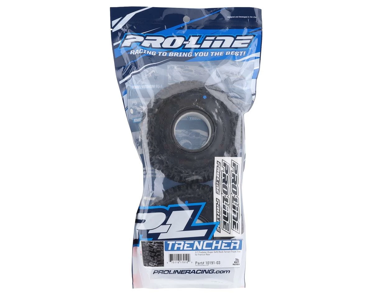 PRO-LINE Trencher 2.2" Rock Crawler Tires (2) (Predator) - Image 2