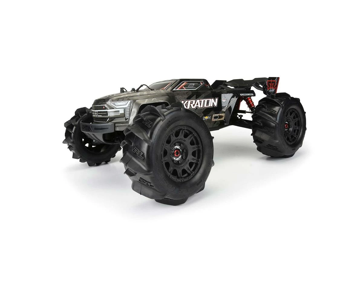 PRO-LINE Dumont 3.8" Pre-Mounted Truck Tires (2) (Black) (Z3) W/Raid 8x32 Removable Hex Wheels - Image 4