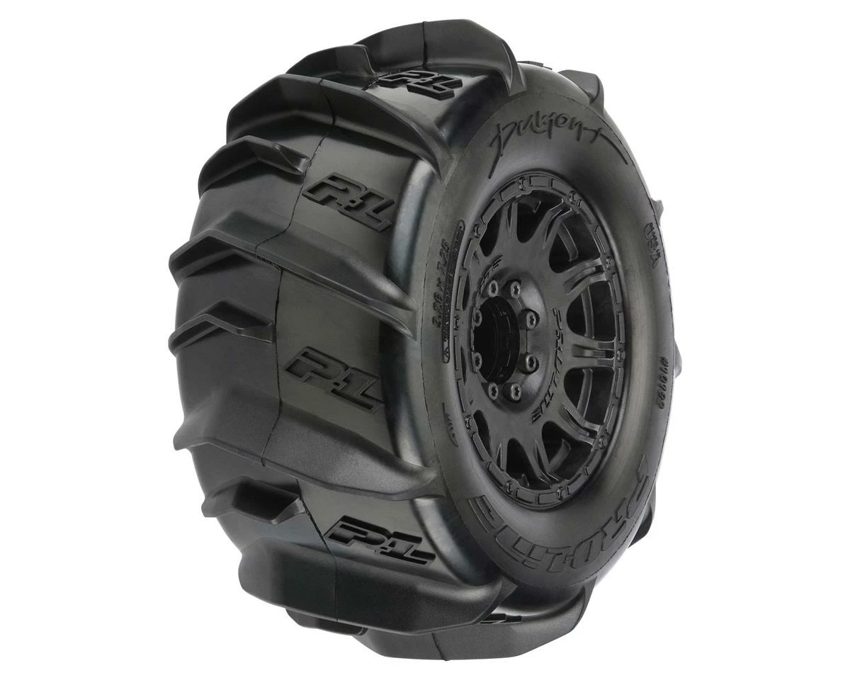 PRO-LINE Dumont 3.8" Pre-Mounted Truck Tires (2) (Black) (Z3) W/Raid 8x32 Removable Hex Wheels - Image 5