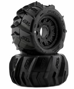 PRO-LINE Dumont 2.8" Pre-Mounted Tires W/Raid Wheels (Black) (2) (Z3) W/Removable Hex