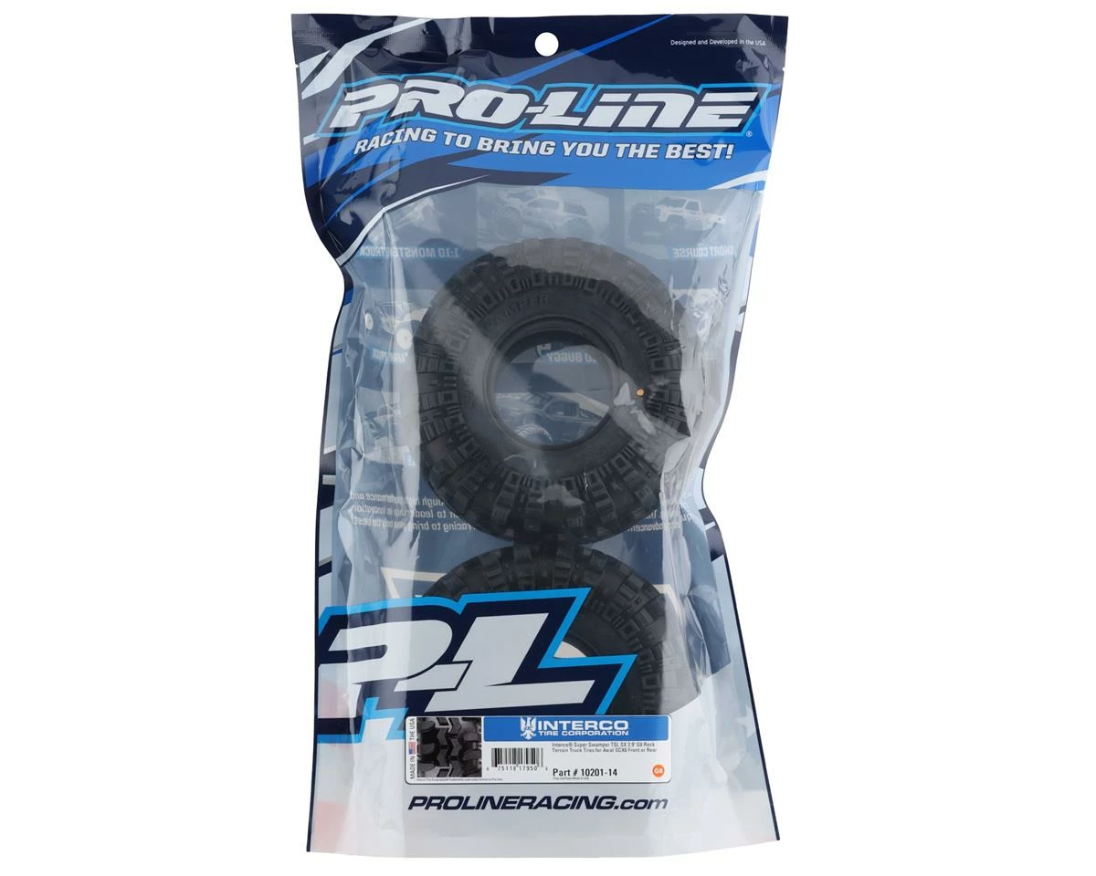 PRO-LINE SCX6 Interco Super Swamper 2.9" Tires (2) (G8) - Image 2