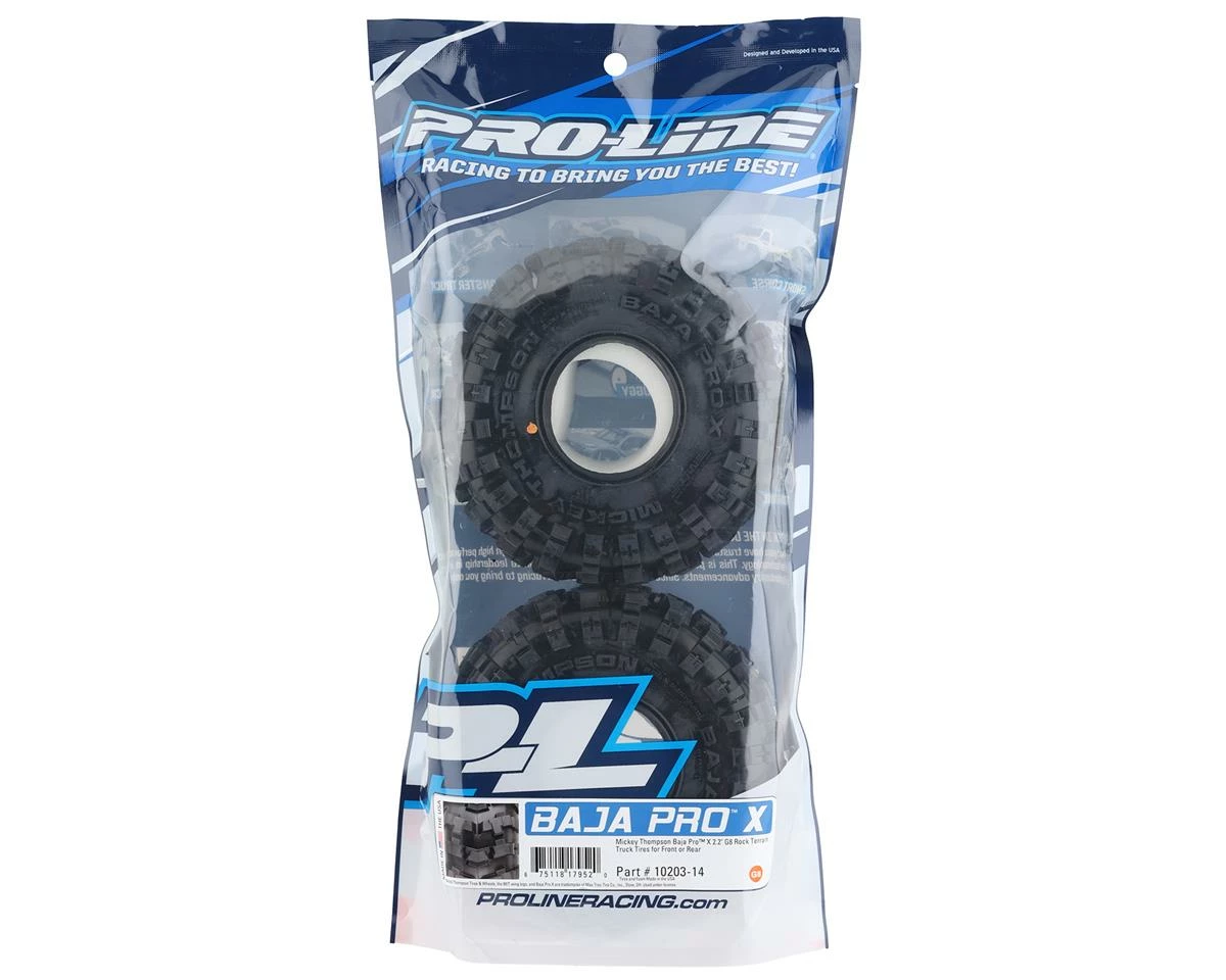 PRO-LINE Mickey Thompson Baja Pro X 2.2" Rock Crawler Tires (2) (G8) W/Memory Foam - Image 2