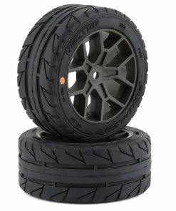 PRO-LINE Vector 35/85 2.4" Belted Pre-Mounted On-Road Tires (Grey) (2) (S3) W/14mm Hex