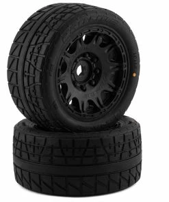 PRO-LINE 1/6 Menace HP Belted Pre-Mounted 8S Monster Truck Tire (Black) (2) (G8) W/24mm Hex