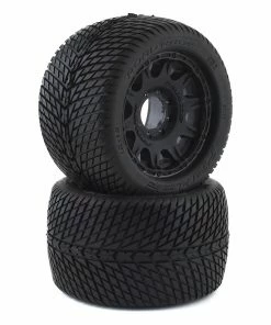 PRO-LINE Road Rage MX38 3.8" Tire W/Raid 8x32 Wheels (2) (Black) (M2) W/Removable Hex