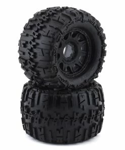PRO-LINE Trencher X MX38 3.8" Tire W/Raid 8x32 Wheels (Black) (2) (M2) W/Removable Hex