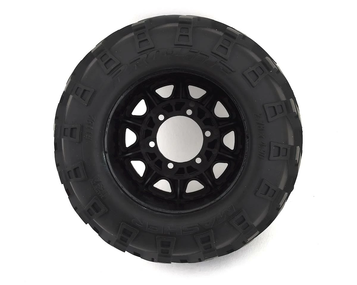 PRO-LINE Masher 2.8" Pre-Mounted W/Raid Electric Rear Wheels (2) (Black) (M2) W/Removable Hex - Image 2