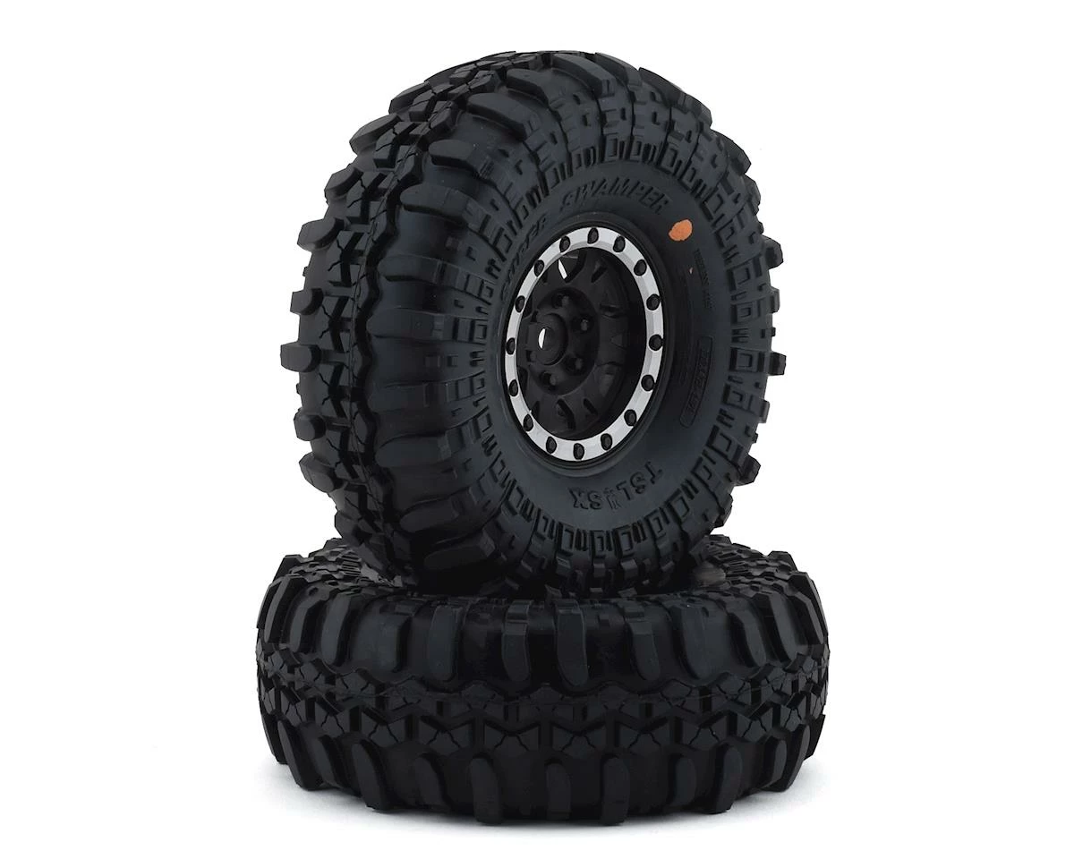 PRO-LINE Interco Super Swamper 1.9" Tires W/Impulse Wheels (Black/Silver) (2) (G8) W/12mm Hex