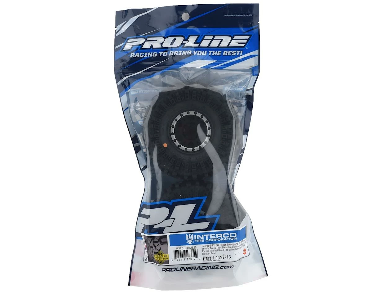 PRO-LINE Interco Super Swamper 1.9" Tires W/Impulse Wheels (Black/Silver) (2) (G8) W/12mm Hex - Image 3