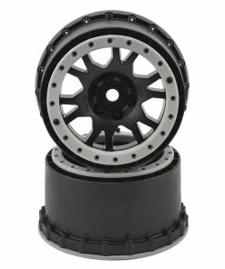 PRO-LINE X-MAXX Impulse Pro-Loc Wheels (Black W/Stone Gray Rings) (2)