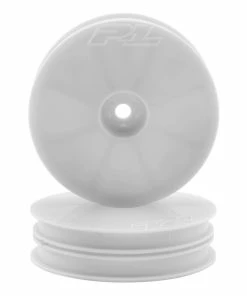 PRO-LINE Velocity "Narrow" 2.2" Front Wheels (2) (B6/RB6) (White) W/12mm Hex