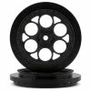 PRO-LINE Showtime Front Drag Racing Wheels W/12mm Hex (Black) (2)