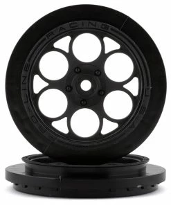 PRO-LINE Showtime Front Drag Racing Wheels W/12mm Hex (Black) (2)