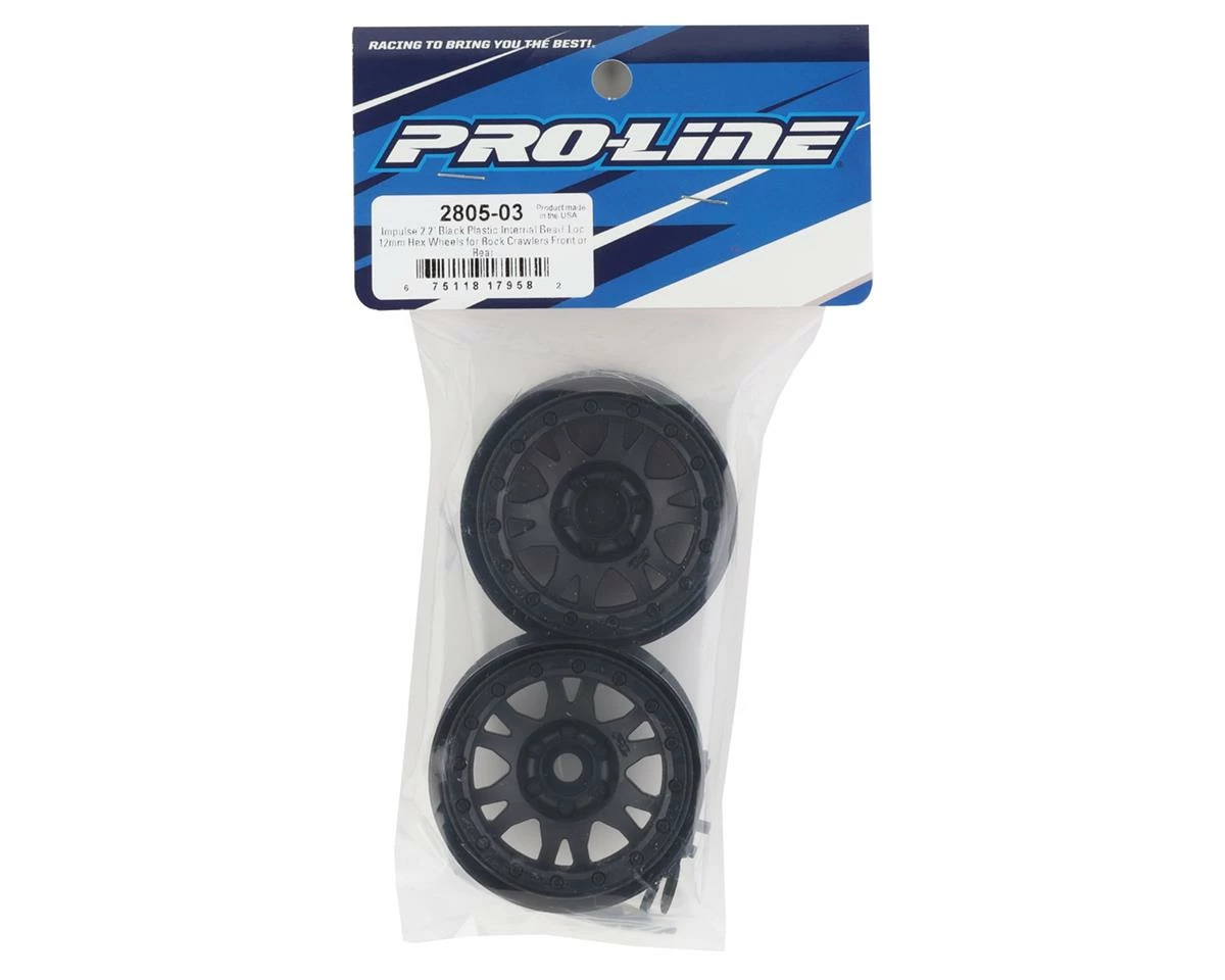 PRO-LINE Impulse 2.2" Crawler Wheels (Black) (2) W/12mm Hex - Image 4