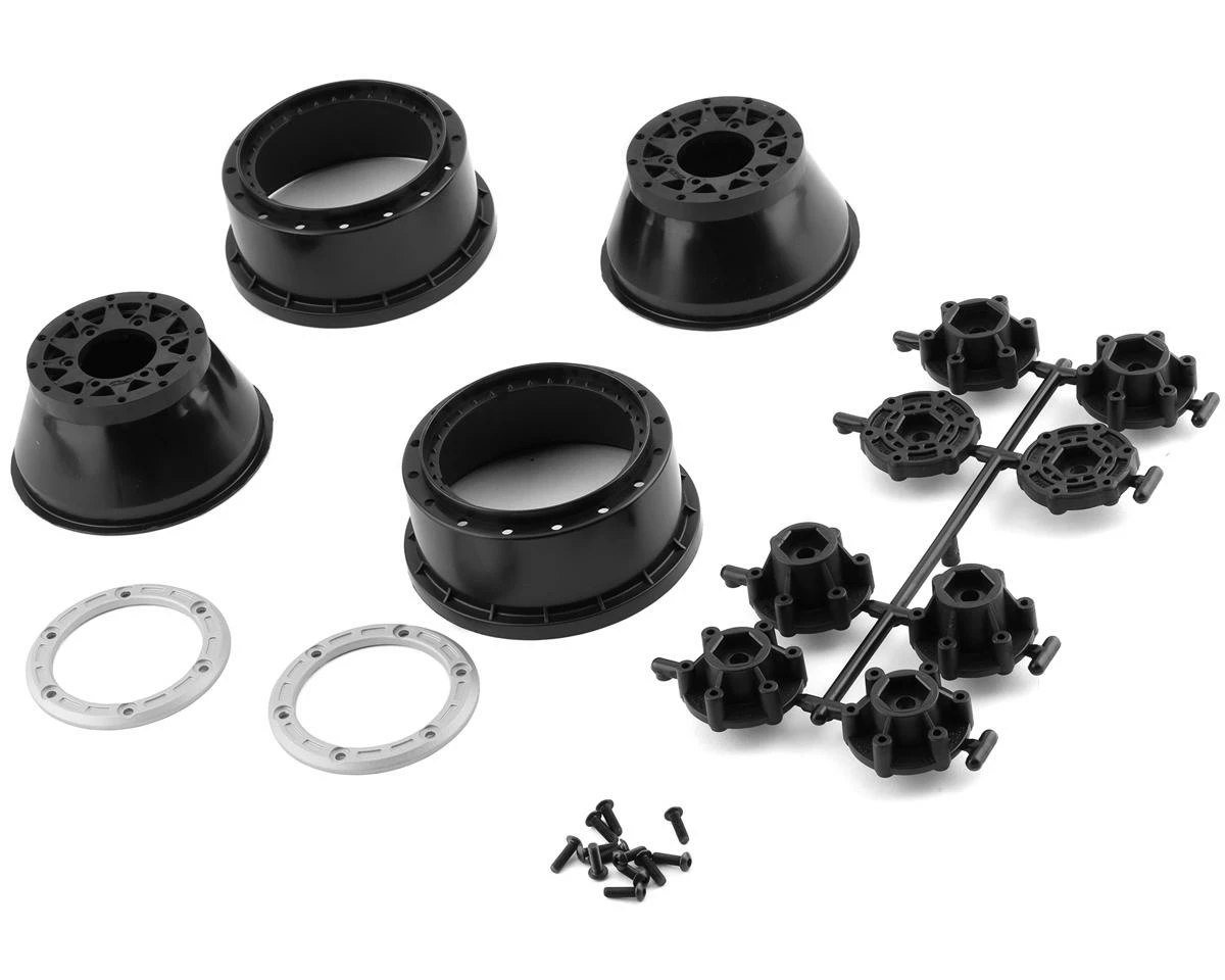 PRO-LINE Raid Bead-Loc 2.2/3.0" Short Course Wheels (Silver/Black) (2) W/12mm & 14mm Removable Hex - Image 3