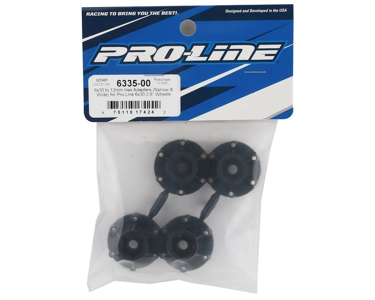 PRO-LINE 6x30 To 12mm Hex Adapters (Narrow & Wide) (4) - Image 2