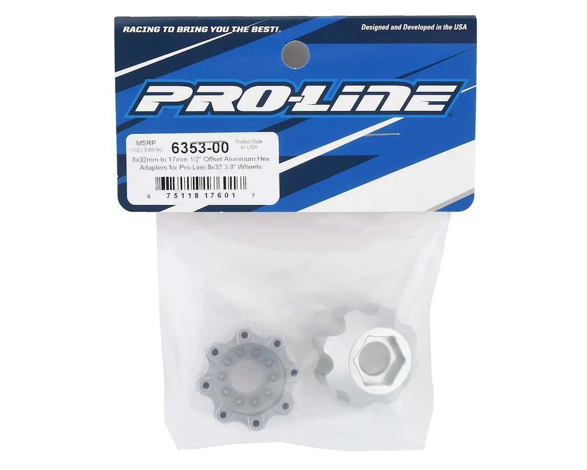 PRO-LINE 8x32 To 17mm 1/2" Offset Aluminum Hex Adapters - Image 2
