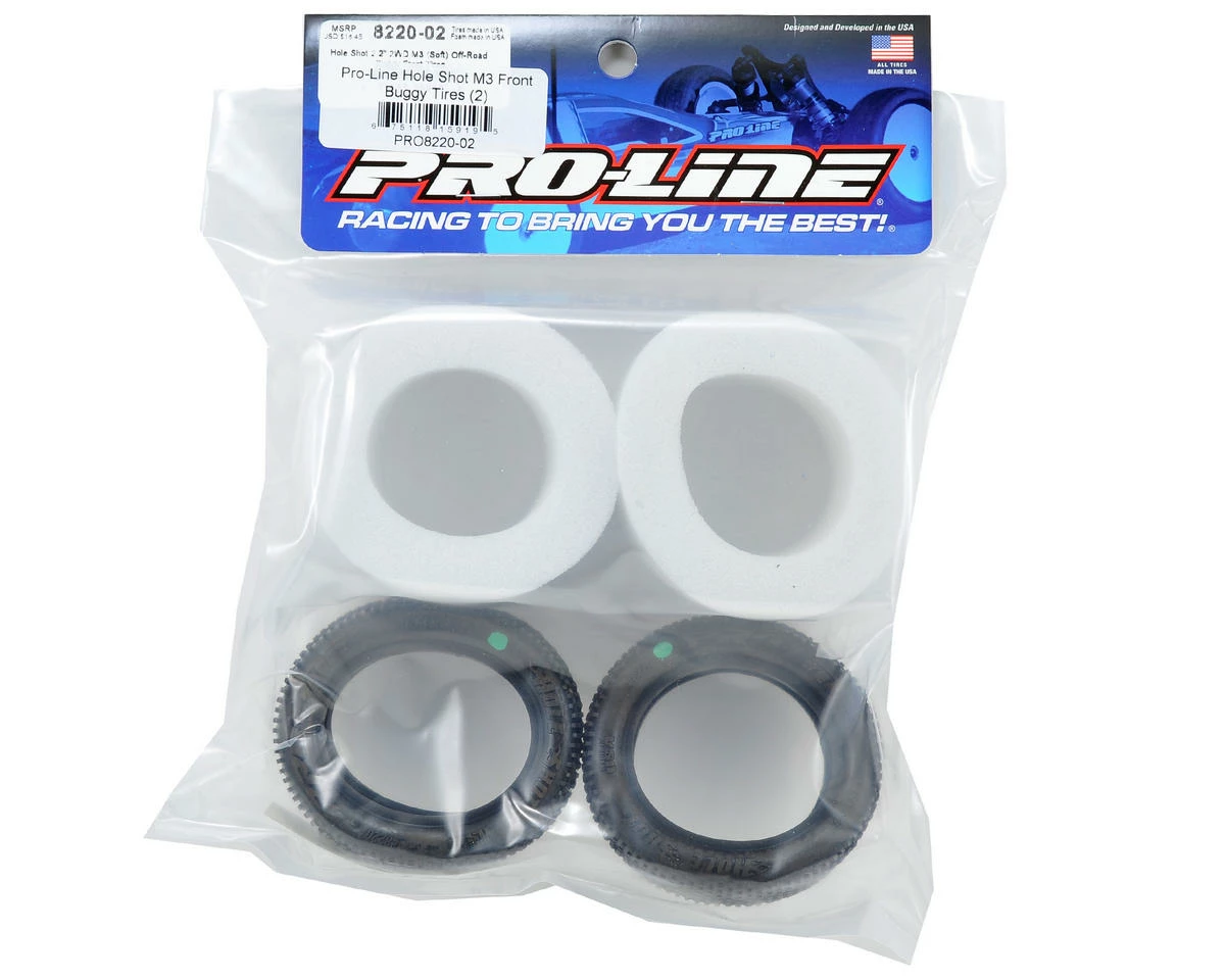 PRO-LINE Hole Shot 2.2" 2WD Front Buggy Tires (2) (M3) - Image 2