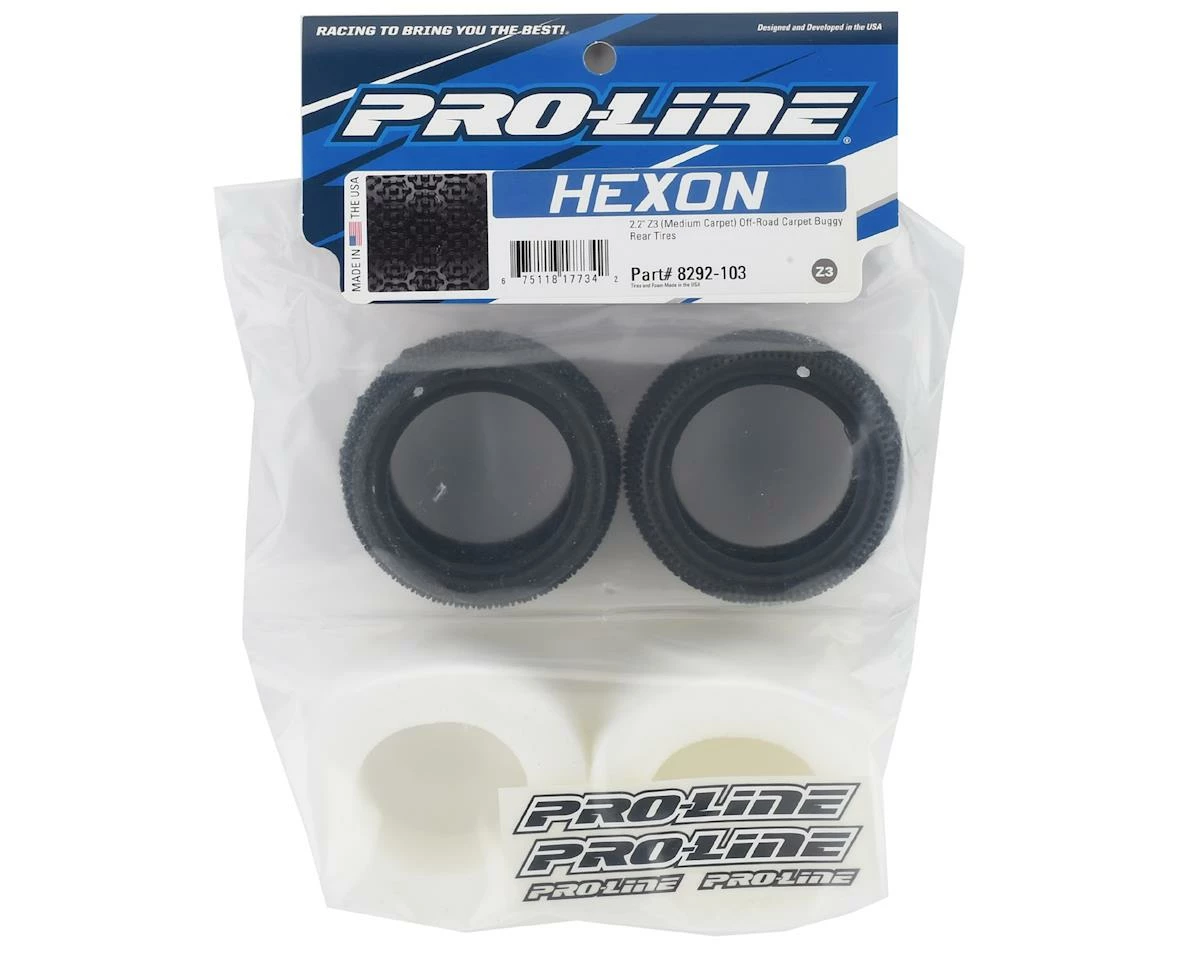 PRO-LINE Hexon Carpet 2.2" Rear Buggy Tires (2) (Z3) - Image 3