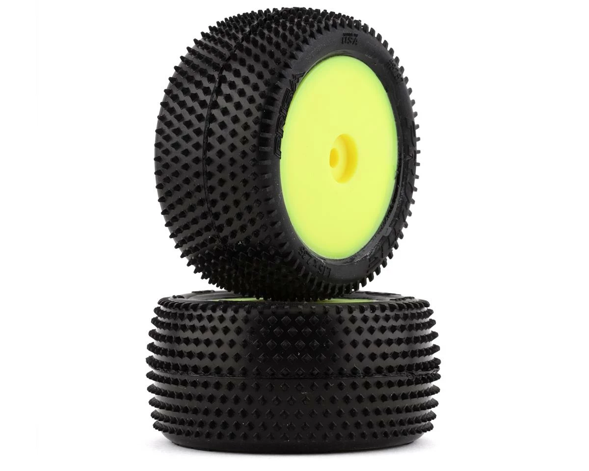 PRO-LINE Mini-B Rear Pre-Mounted Prism Carpet Tire (Yellow) (2) (Z3)